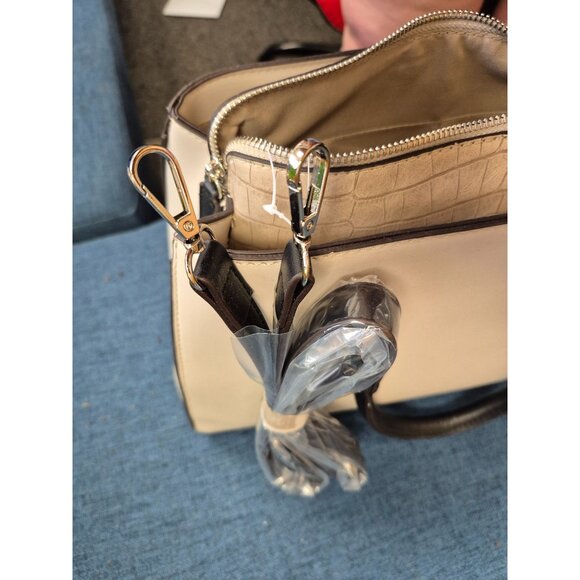 Adrienne Vittadini‎ Animal Instinct Satchel Handbag With Removable Strap - Picture 7 of 12